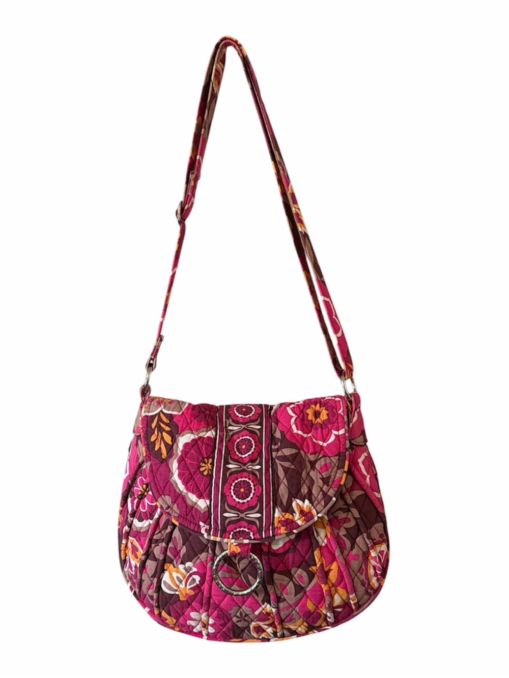 Vera Bradley Retired Carnaby Quilted Saddle Up Crossbody